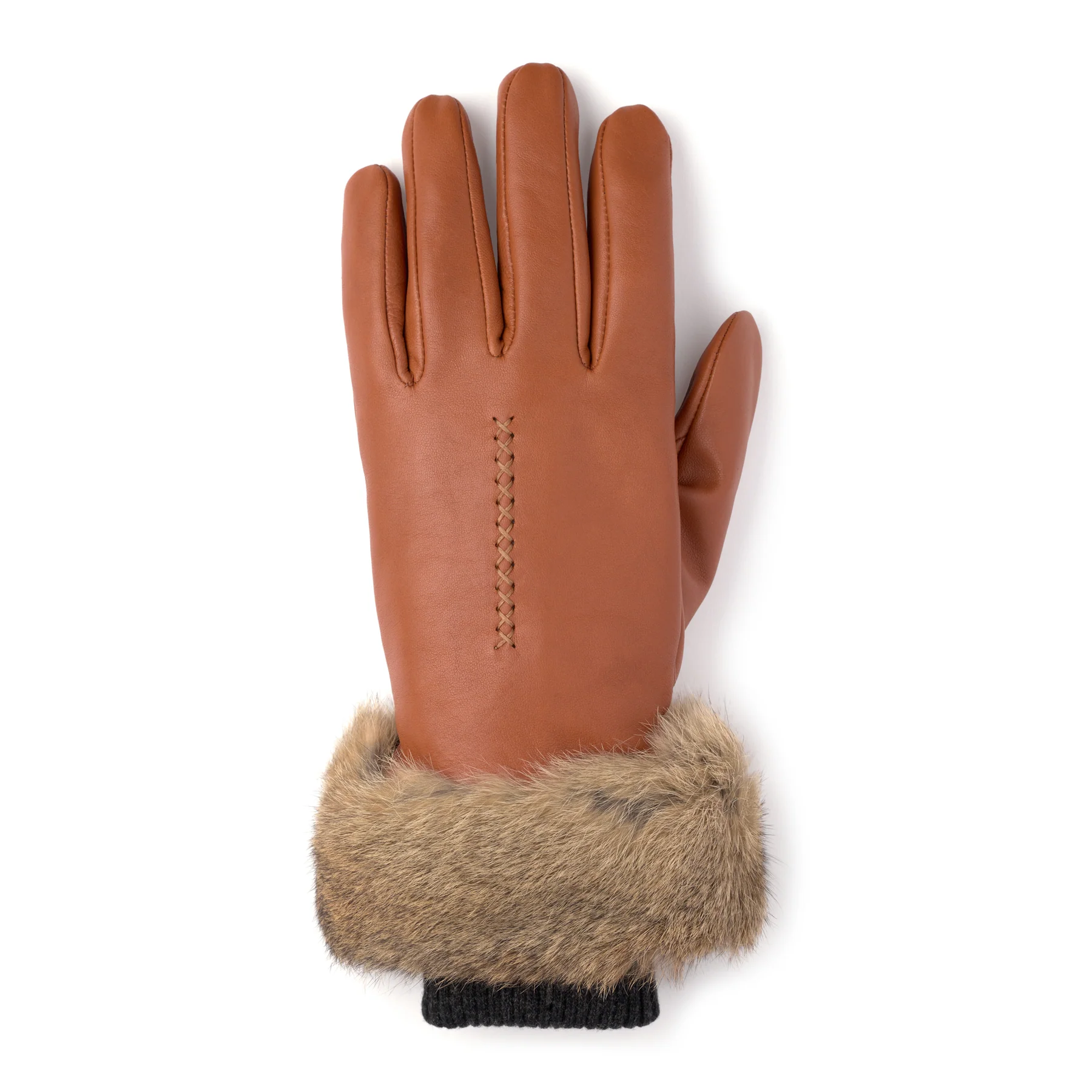 Fur Trim Leather Glove - Image 3