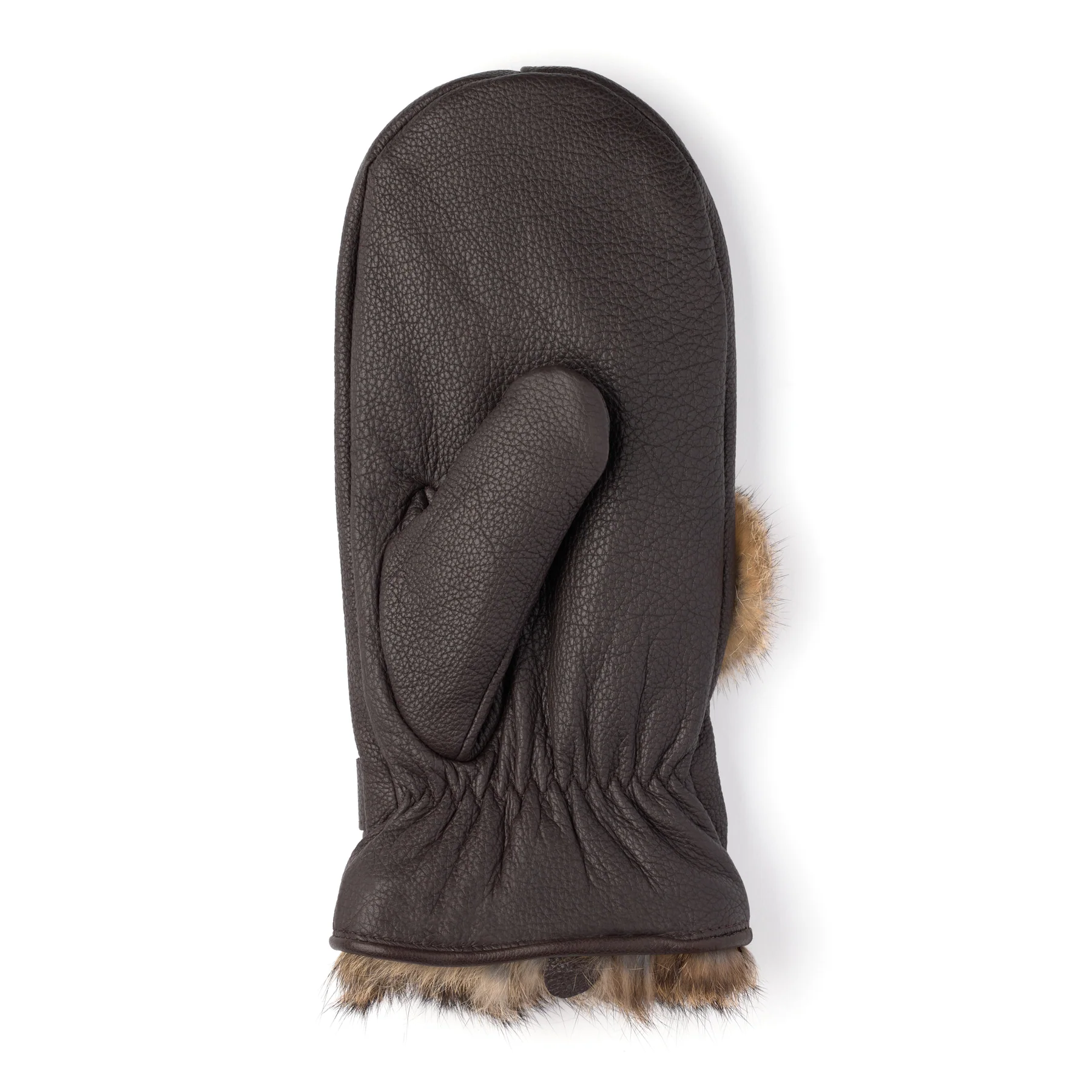 Pom Pom Leather Mitt - Image 4