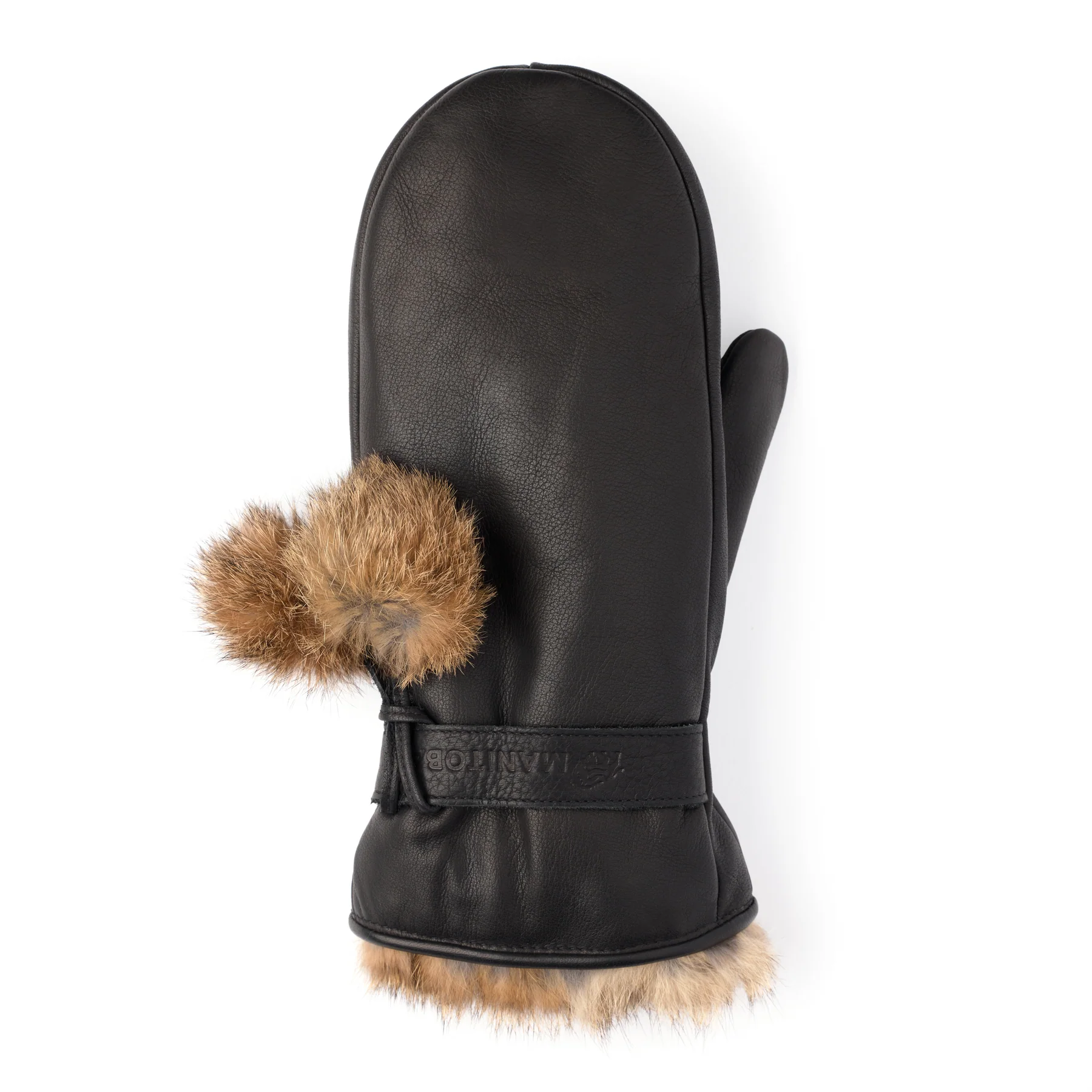 Pom Pom Leather Mitt - Image 5